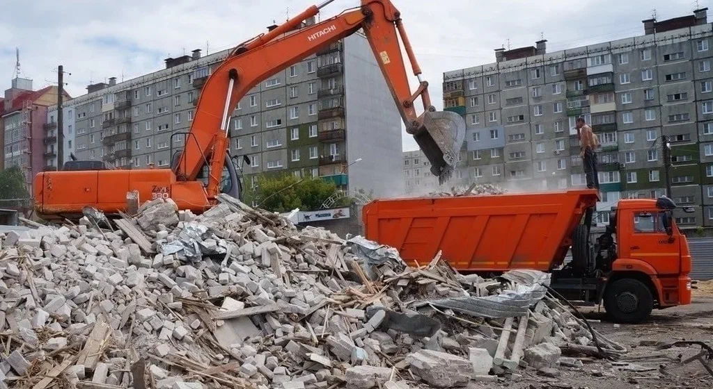 Профессиональный вывоз строительного мусора в Москве в октябре