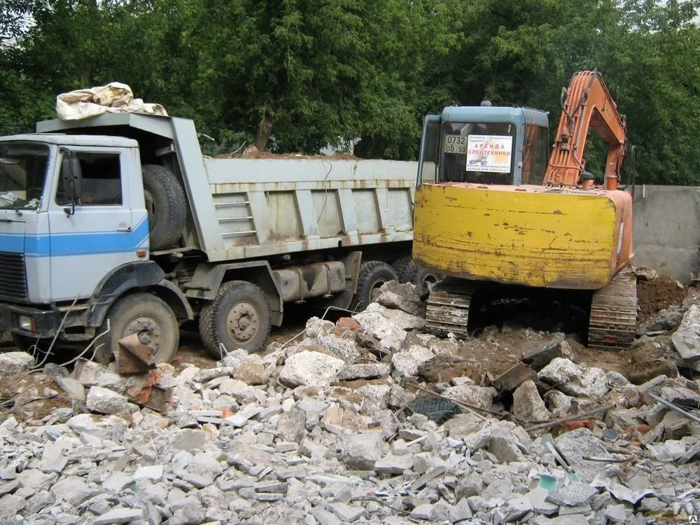 Вывоз бетонного боя и утилизация в Москве в октябре